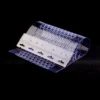 close up of perforated pvc strip