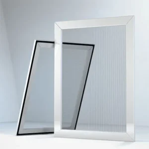 render of a screen and subframe window fly screen